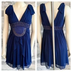 LNWOT-Grecian studded mini cocktail chiffon